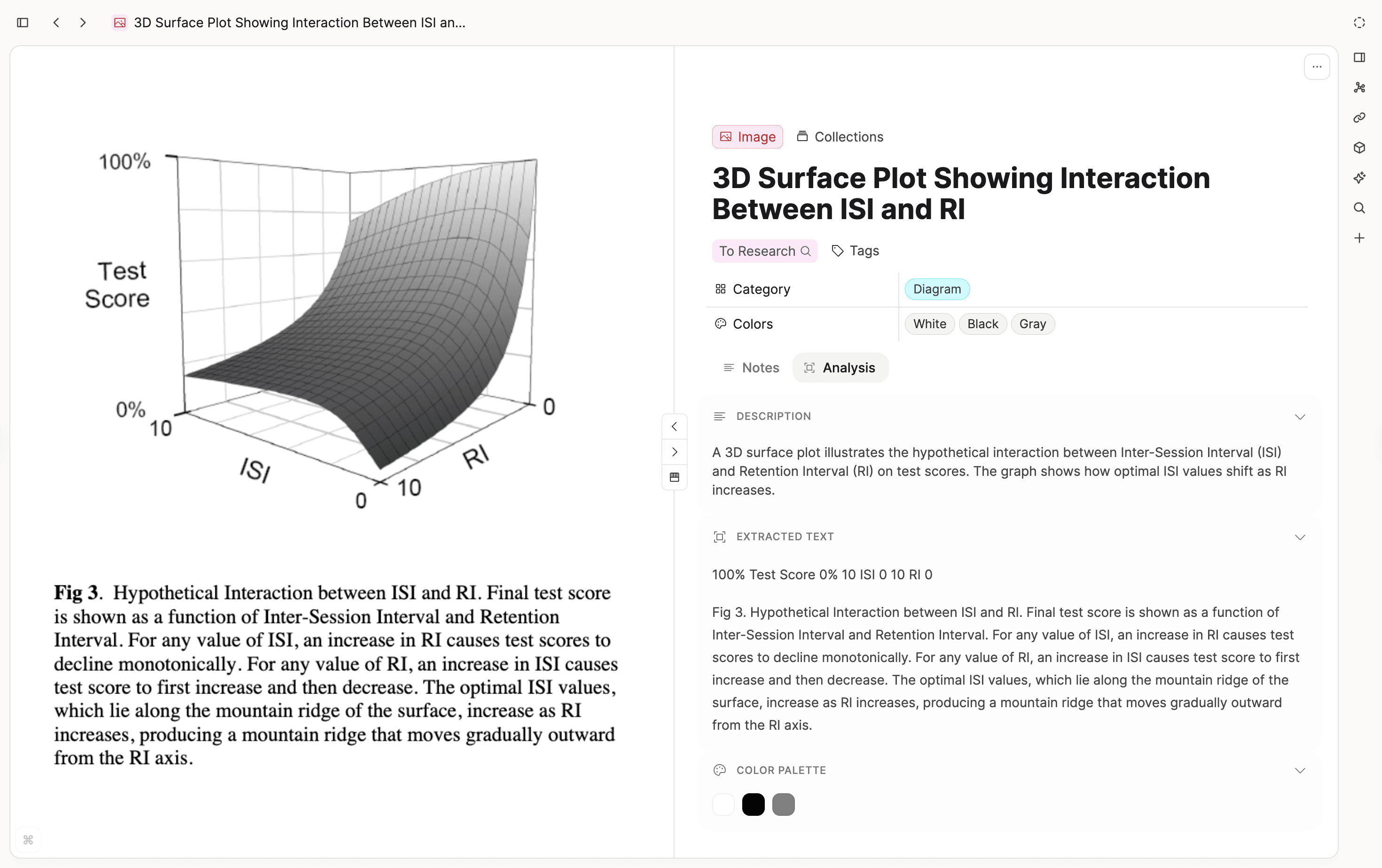 Analyzed image hero view