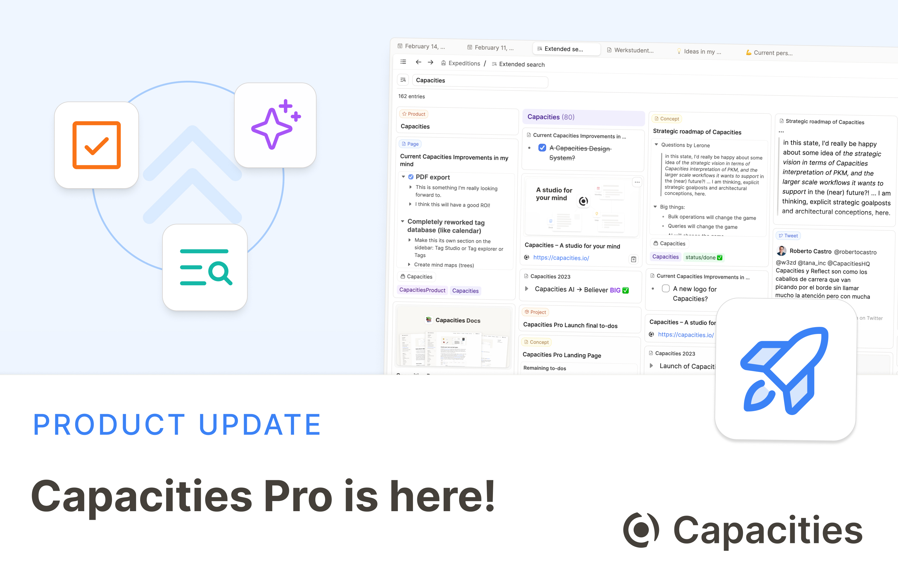 Capacities Pro is here!