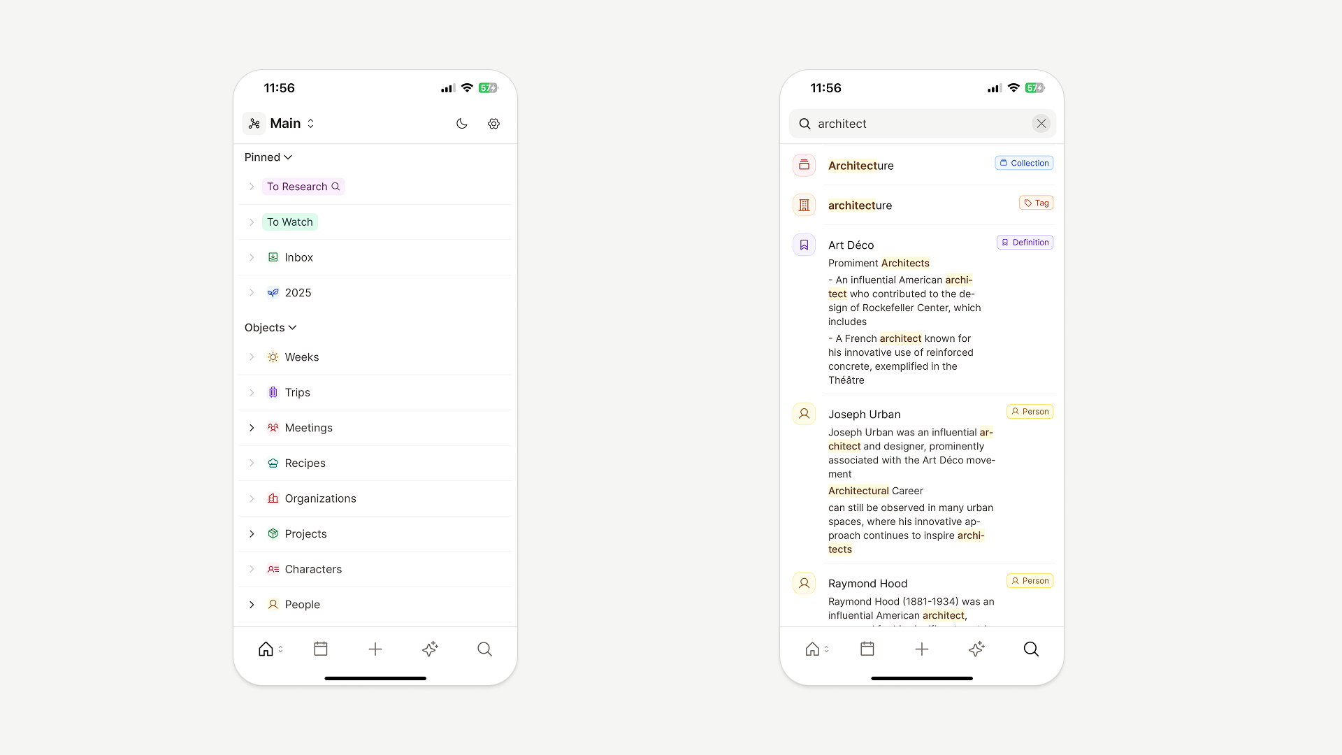 Mobile UI clean-up and refactoring