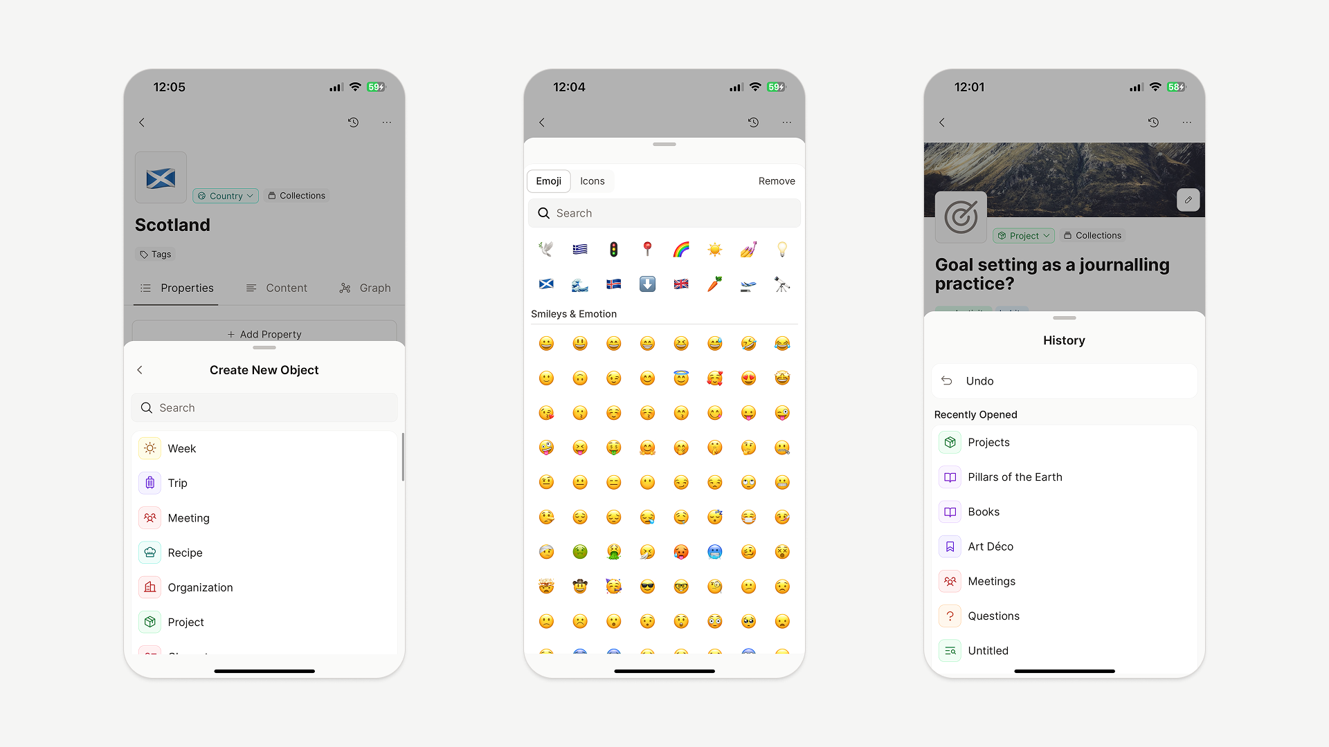Menu redesign