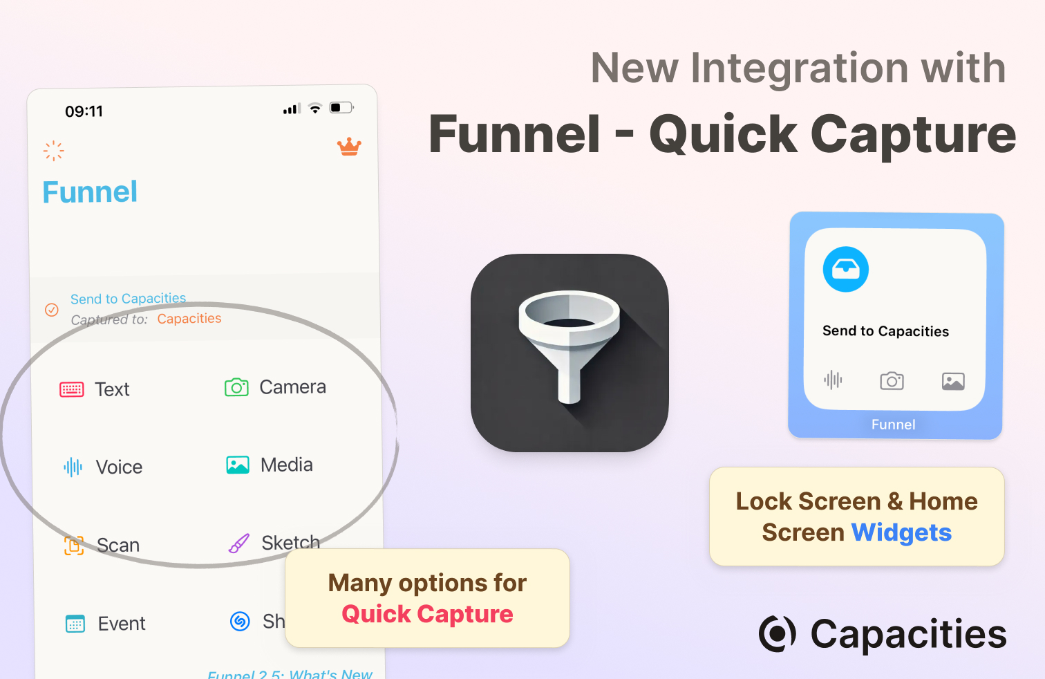 funnel quick capture