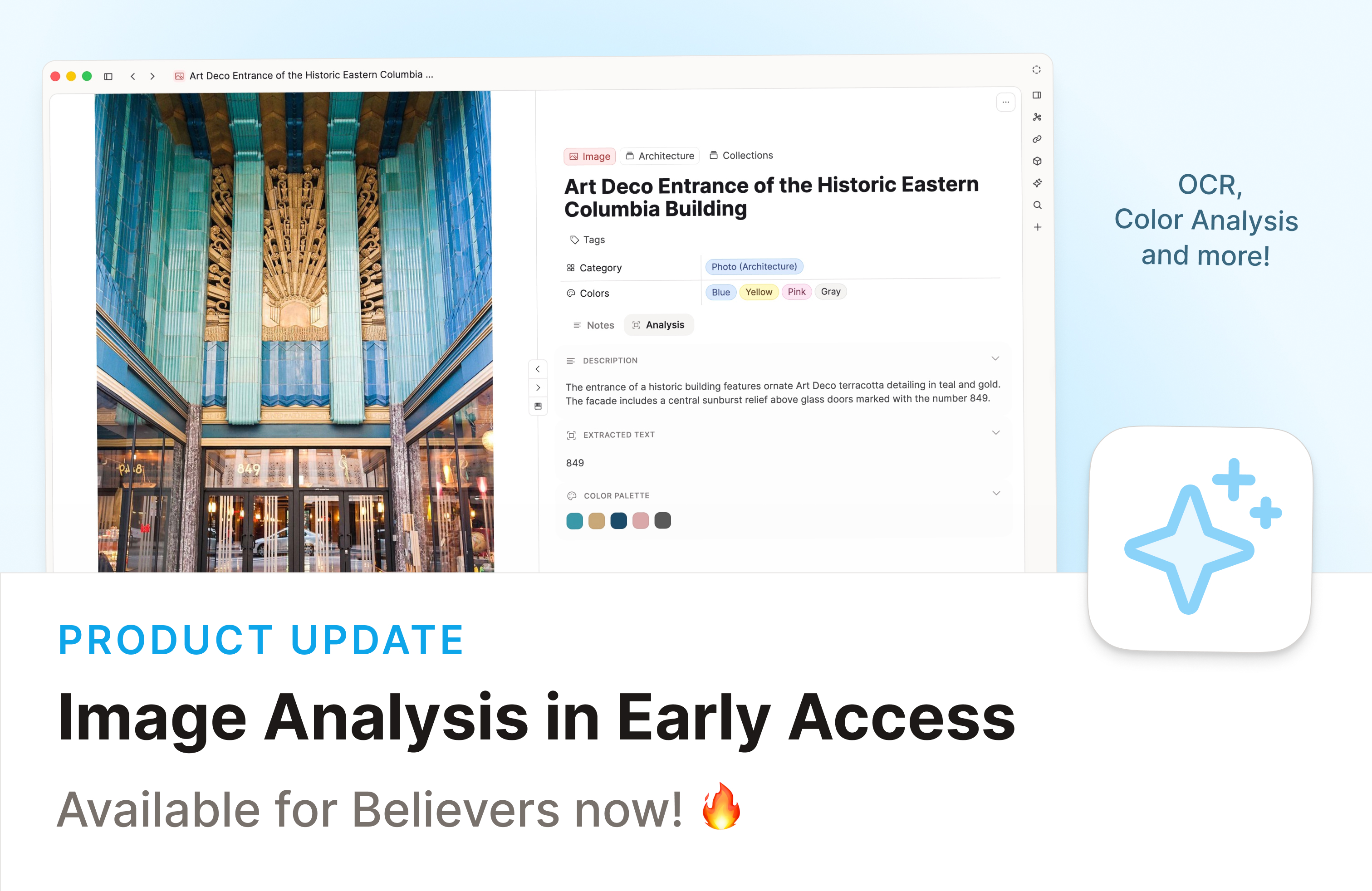 Media analysis for your images